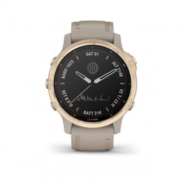 Garmin fenix 6S Pro Solar, Light Gold, Sand Band