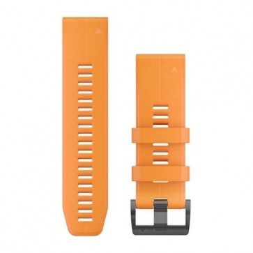Garmin silikonový remienok QuickFit™ 26 na zápästie fénix 3 / 5X (Plus) / tactix - oranžový Spark (ND)