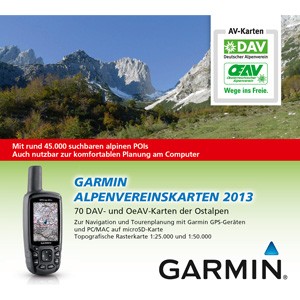 Garmin  TOPO Garmin Alpenvereinskarten, microSD™/SD™