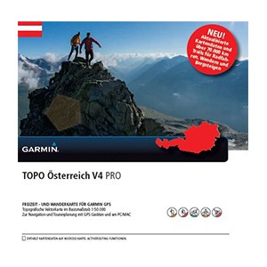 Garmin  TOPO mapa - Rakúsko v4 PRO, microSD™/SD™
