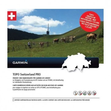 Garmin TOPO mapa - Švajčiarsko PRO, microSD/SD