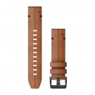 Garmin Kožený remienok QuickFit™ 22 na zápästie fénix 6 - Chestnut Leather (ND)