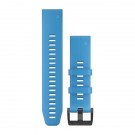 Garmin silikonový remienok QuickFit™ 22 na zápästie pre fénix 5 (Plus) a Forerunner 935 - modrý Cyan (ND)