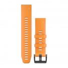 Garmin silikonový remienok QuickFit™ 22 na zápästie pre fénix 5 (Plus) a Forerunner 935 - oranžový Spark (ND)